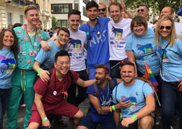 Doctors, nurses and vets at Pride 2016