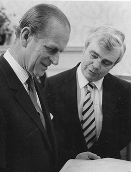 Prince Philip and John Tandy