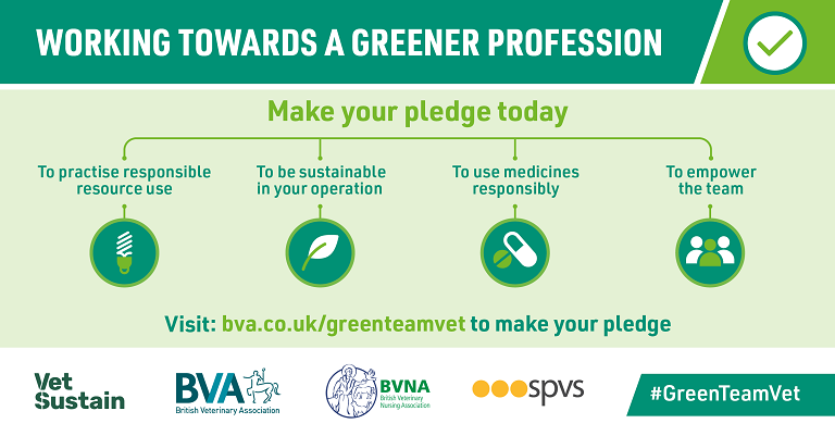 Make your pledge to the planet, urges BVA, as vets promise to make their workplace more sustainable Image