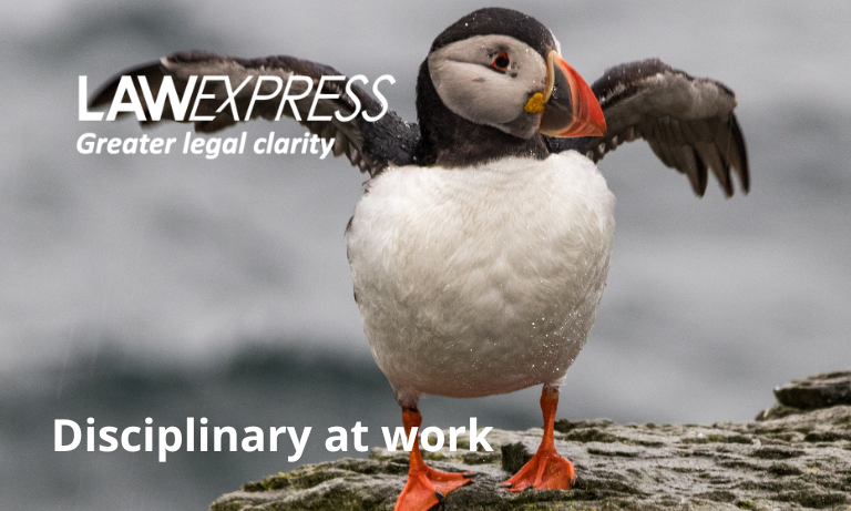 Disciplinary at work Image